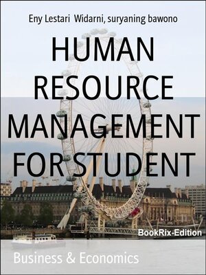cover image of HUMAN RESOURCE MANAGEMENT FOR STUDENT